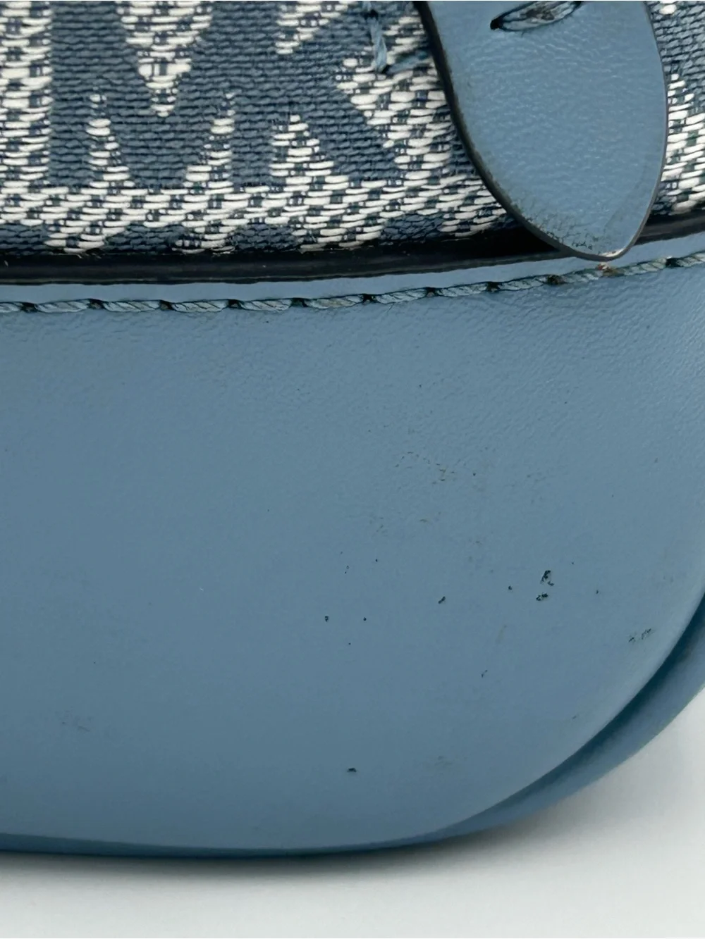 Michael Kors Light Blue Brooklyn Monogram Backpack